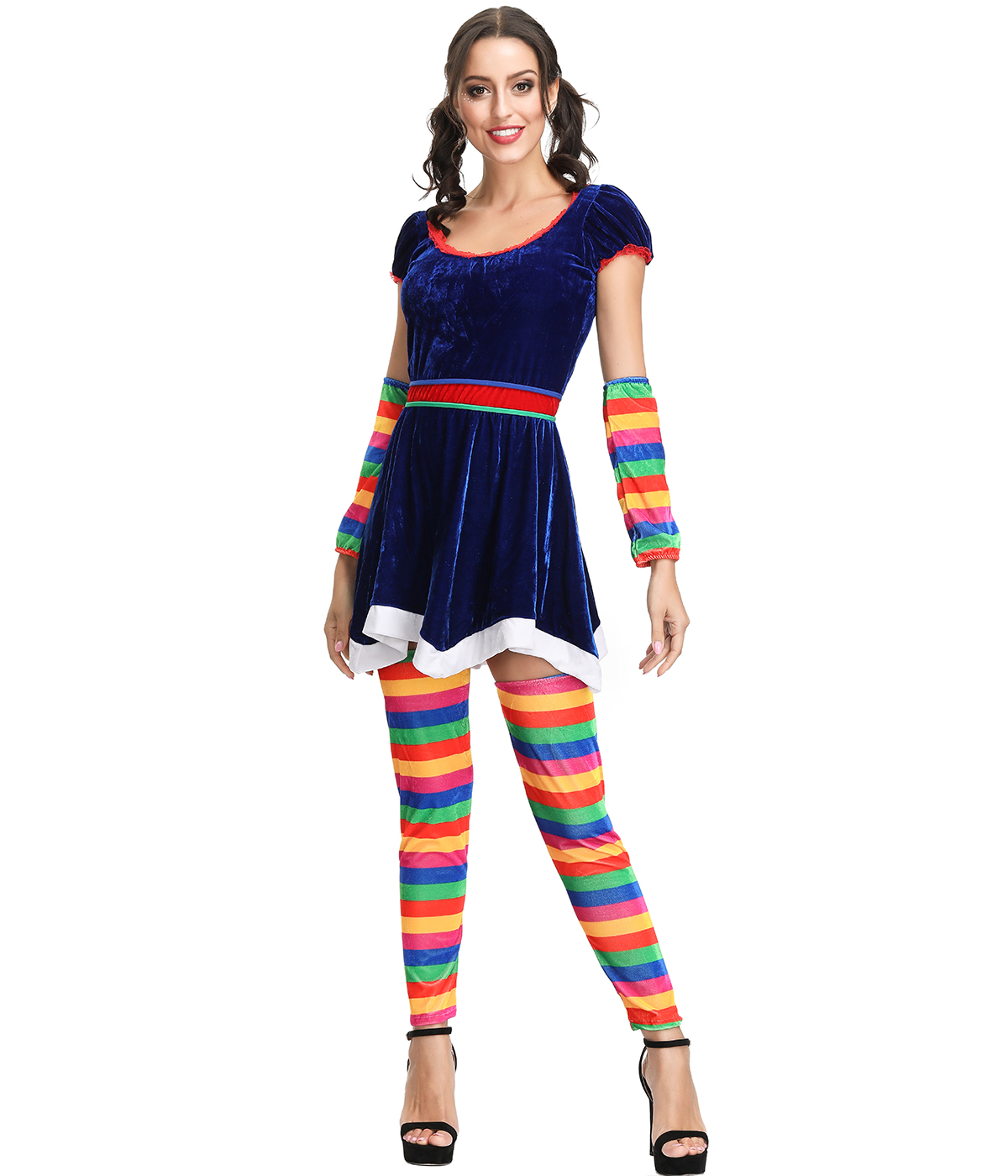 F1909 sexy clown costume for women